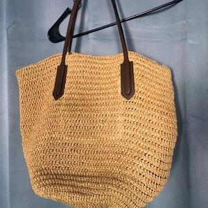 J.crew straw purse